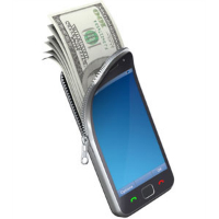 Illustration du concept de paiement mobile